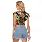 Personalised Lions AFL Celebrating 50 Years of Naidoc Raglan Cropped T Shirt NAIDOC Week 2025 Aboriginal