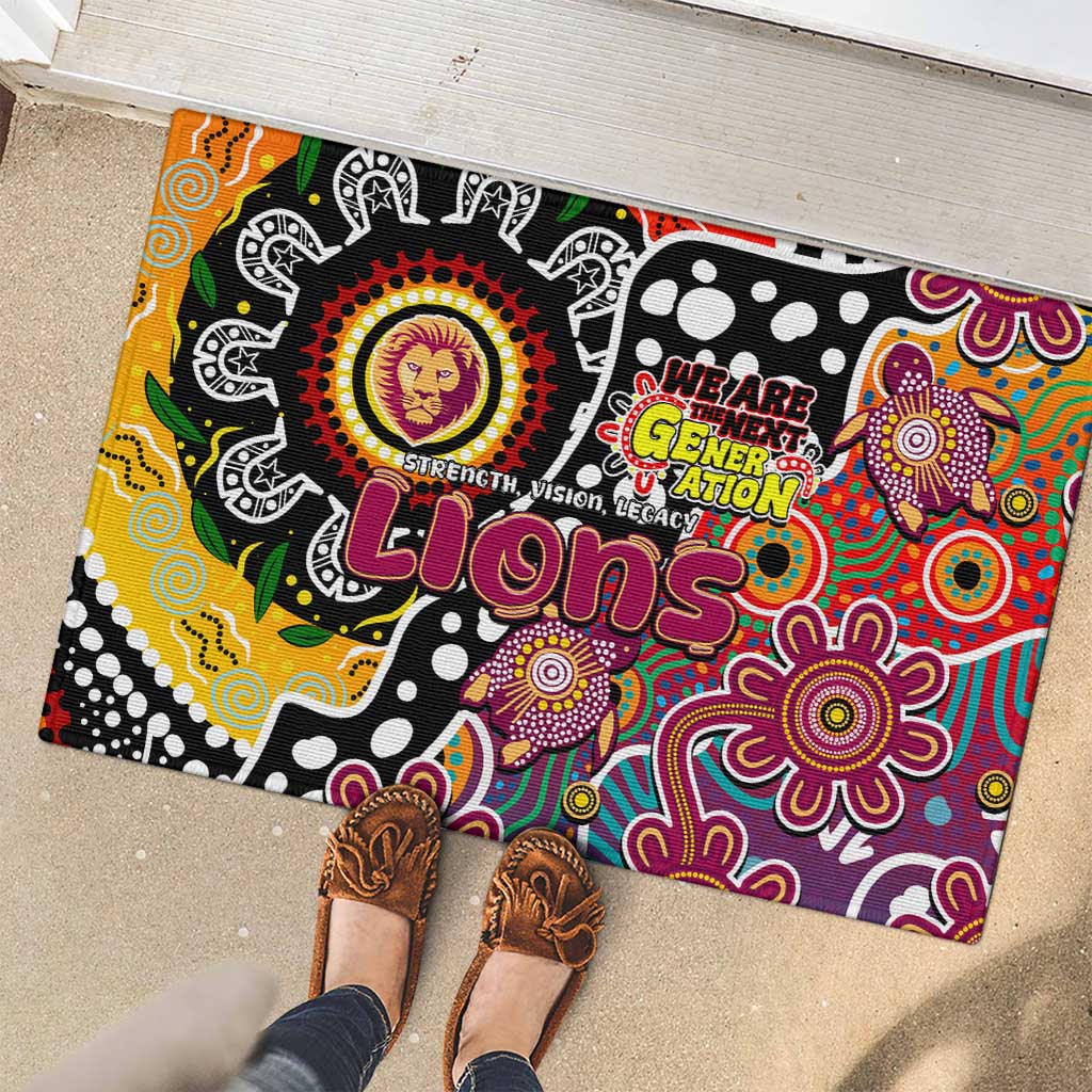 Lions AFL Celebrating 50 Years of Naidoc Rubber Doormat NAIDOC Week 2025 Aboriginal