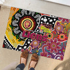 Lions AFL Celebrating 50 Years of Naidoc Rubber Doormat NAIDOC Week 2025 Aboriginal