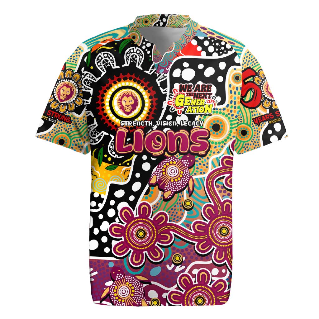 Personalised Lions AFL Celebrating 50 Years of Naidoc Rugby Jersey NAIDOC Week 2025 Aboriginal