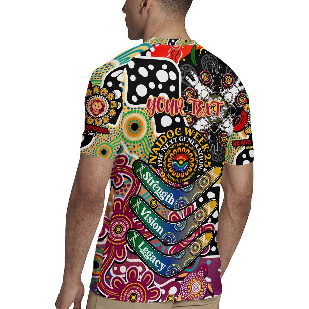 Personalised Lions AFL Celebrating 50 Years of Naidoc Rugby Jersey NAIDOC Week 2025 Aboriginal
