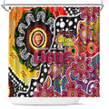Lions AFL Celebrating 50 Years of Naidoc Shower Curtain NAIDOC Week 2025 Aboriginal