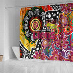 Lions AFL Celebrating 50 Years of Naidoc Shower Curtain NAIDOC Week 2025 Aboriginal
