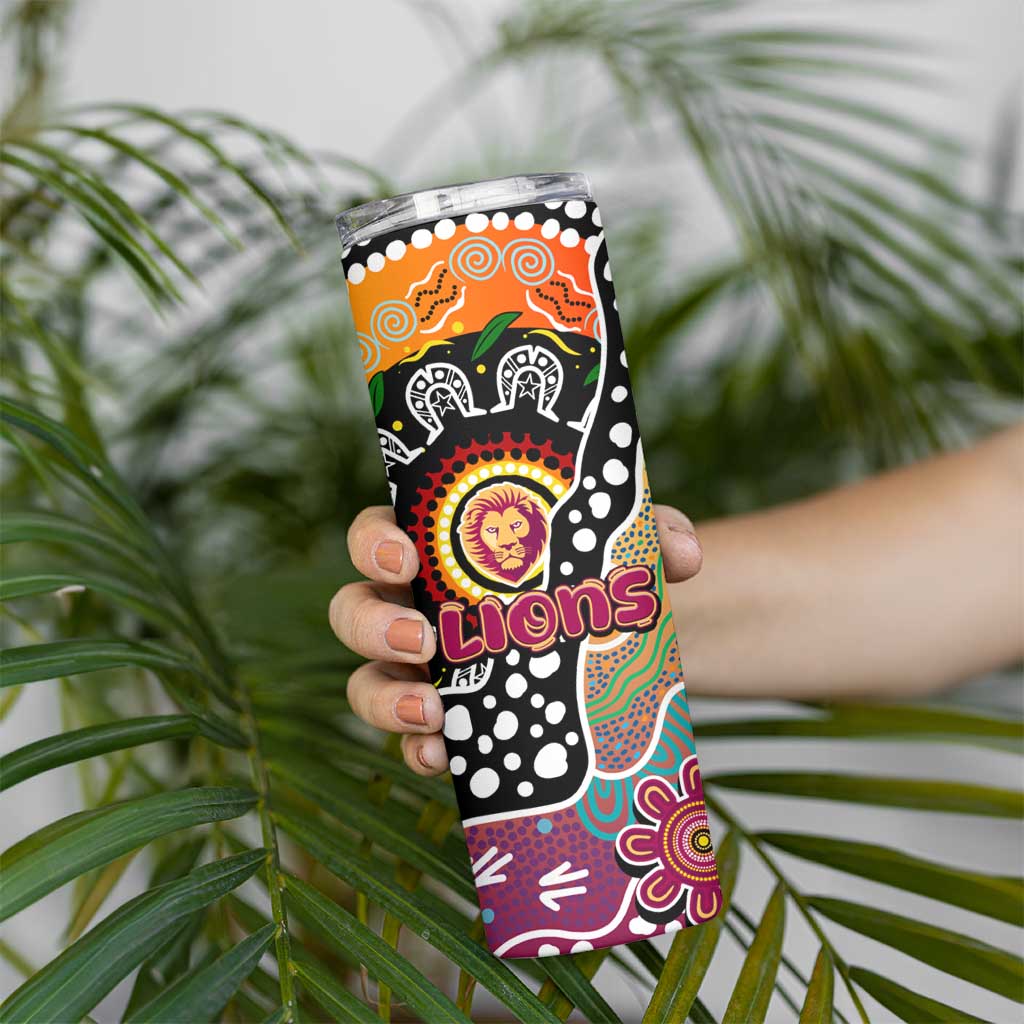 Lions AFL Celebrating 50 Years of Naidoc Skinny Tumbler NAIDOC Week 2025 Aboriginal