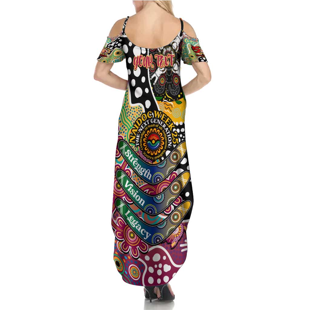 Personalised Lions AFL Celebrating 50 Years of Naidoc Summer Maxi Dress NAIDOC Week 2025 Aboriginal