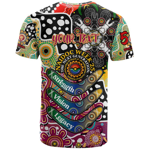 Personalised Lions AFL Celebrating 50 Years of Naidoc T Shirt NAIDOC Week 2025 Aboriginal