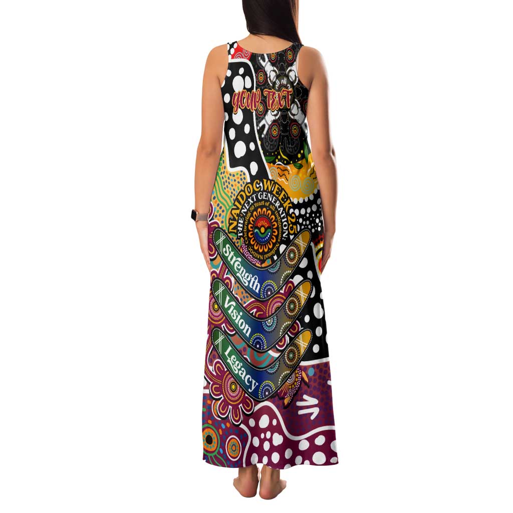 Personalised Lions AFL Celebrating 50 Years of Naidoc Tank Maxi Dress NAIDOC Week 2025 Aboriginal