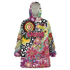Personalised Lions AFL Celebrating 50 Years of Naidoc Wearable Blanket Hoodie NAIDOC Week 2025 Aboriginal