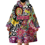 Personalised Lions AFL Celebrating 50 Years of Naidoc Wearable Blanket Hoodie NAIDOC Week 2025 Aboriginal