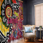 Lions AFL Celebrating 50 Years of Naidoc Window Curtain NAIDOC Week 2025 Aboriginal