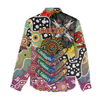 Personalised Lions AFL Celebrating 50 Years of Naidoc Women Casual Shirt NAIDOC Week 2025 Aboriginal