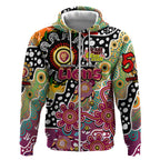 Personalised Lions AFL Celebrating 50 Years of Naidoc Zip Hoodie NAIDOC Week 2025 Aboriginal