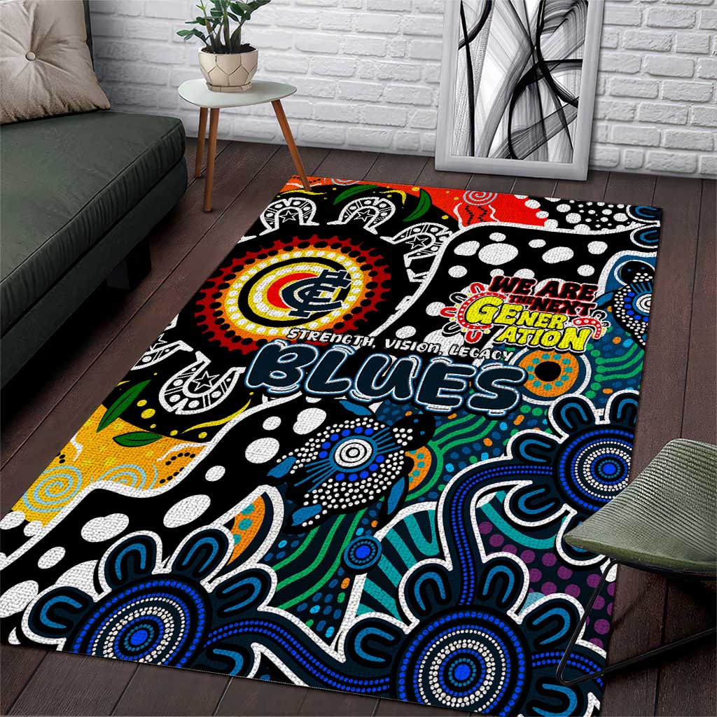 Blues AFL Celebrating 50 Years of Naidoc Area Rug NAIDOC Week 2025 Aboriginal