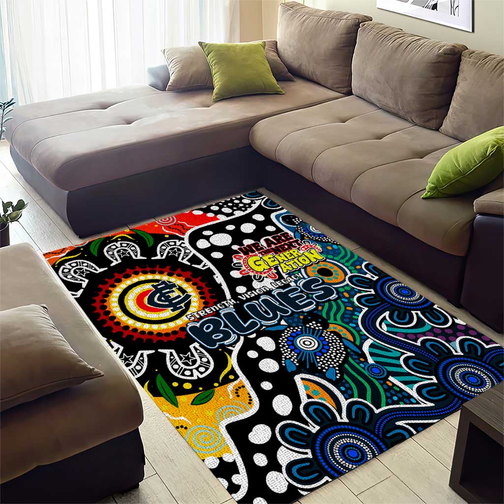 Blues AFL Celebrating 50 Years of Naidoc Area Rug NAIDOC Week 2025 Aboriginal