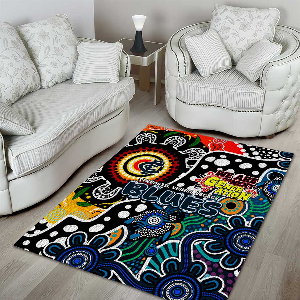 Blues AFL Celebrating 50 Years of Naidoc Area Rug NAIDOC Week 2025 Aboriginal
