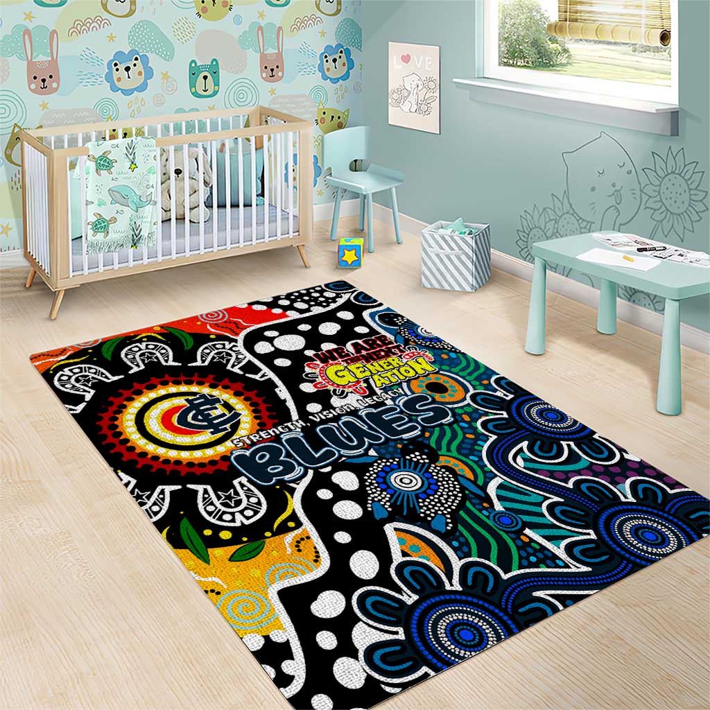 Blues AFL Celebrating 50 Years of Naidoc Area Rug NAIDOC Week 2025 Aboriginal