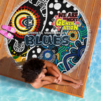 Blues AFL Celebrating 50 Years of Naidoc Beach Blanket NAIDOC Week 2025 Aboriginal