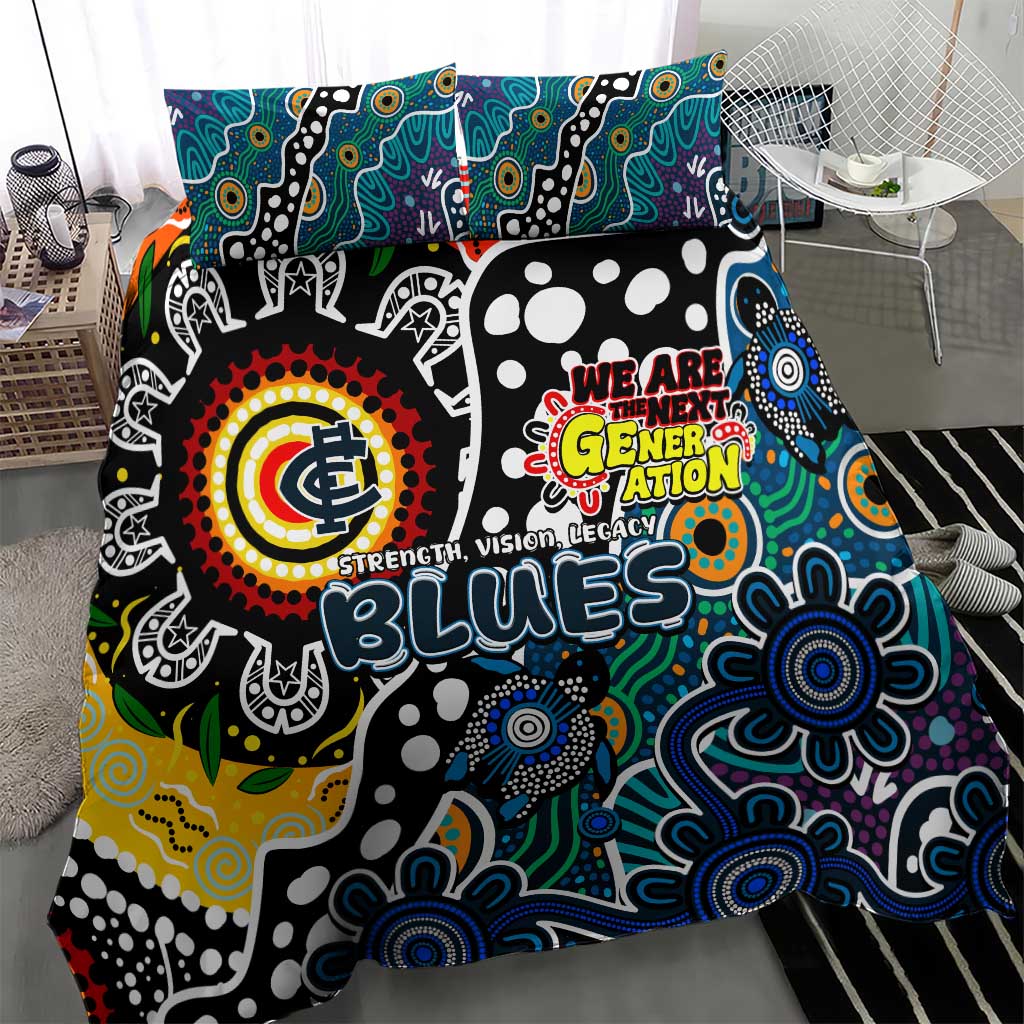 Blues AFL Celebrating 50 Years of Naidoc Bedding Set NAIDOC Week 2025 Aboriginal