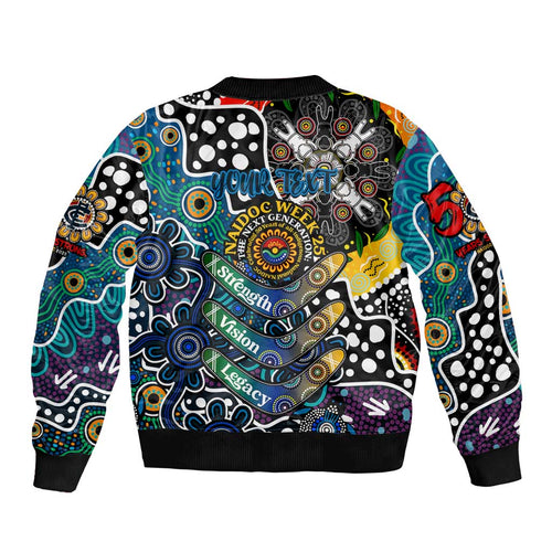 Personalised Blues AFL Celebrating 50 Years of Naidoc Bomber Jacket NAIDOC Week 2025 Aboriginal