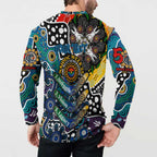 Personalised Blues AFL Celebrating 50 Years of Naidoc Button Sweatshirt NAIDOC Week 2025 Aboriginal