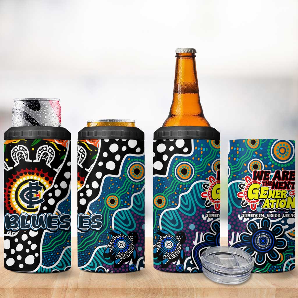 Blues AFL Celebrating 50 Years of Naidoc 4 in 1 Can Cooler Tumbler NAIDOC Week 2025 Aboriginal