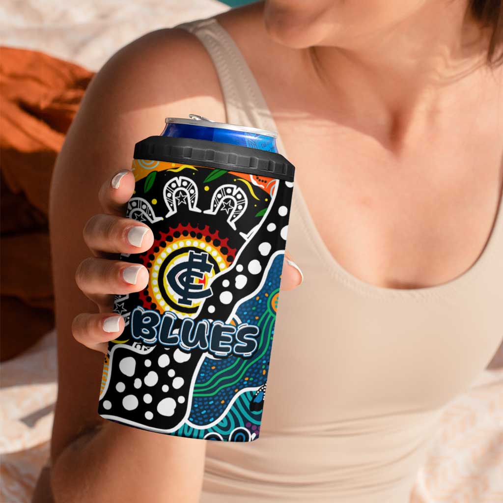 Blues AFL Celebrating 50 Years of Naidoc 4 in 1 Can Cooler Tumbler NAIDOC Week 2025 Aboriginal