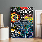 Blues AFL Celebrating 50 Years of Naidoc Canvas Wall Art NAIDOC Week 2025 Aboriginal