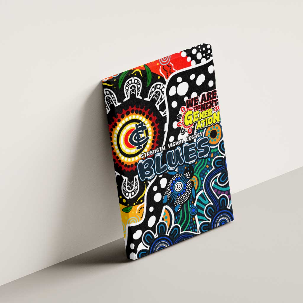 Blues AFL Celebrating 50 Years of Naidoc Canvas Wall Art NAIDOC Week 2025 Aboriginal