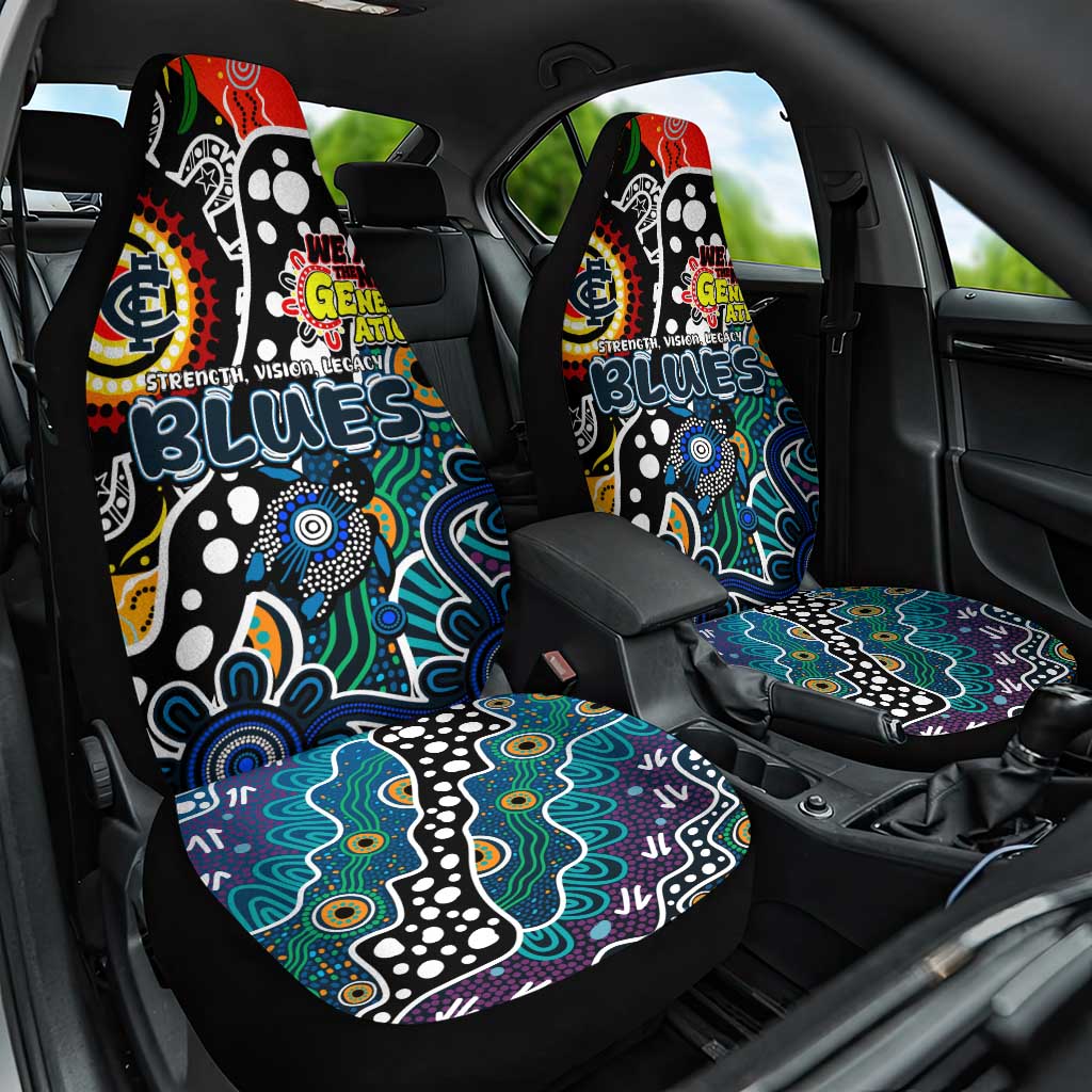 Blues AFL Celebrating 50 Years of Naidoc Car Seat Cover NAIDOC Week 2025 Aboriginal