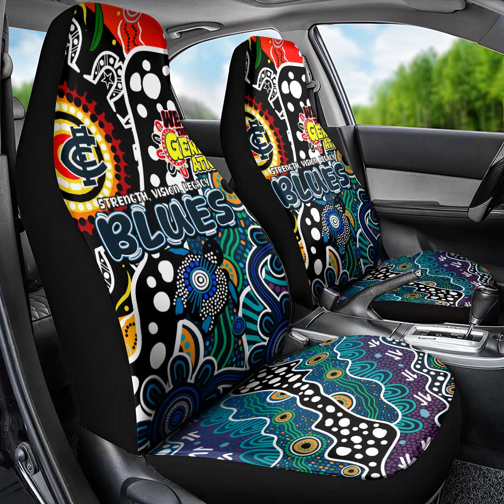 Blues AFL Celebrating 50 Years of Naidoc Car Seat Cover NAIDOC Week 2025 Aboriginal