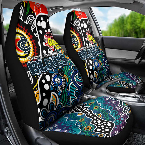 Blues AFL Celebrating 50 Years of Naidoc Car Seat Cover NAIDOC Week 2025 Aboriginal