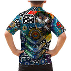 Personalised Blues AFL Celebrating 50 Years of Naidoc Family Matching Mermaid Dress and Hawaiian Shirt NAIDOC Week 2025 Aboriginal