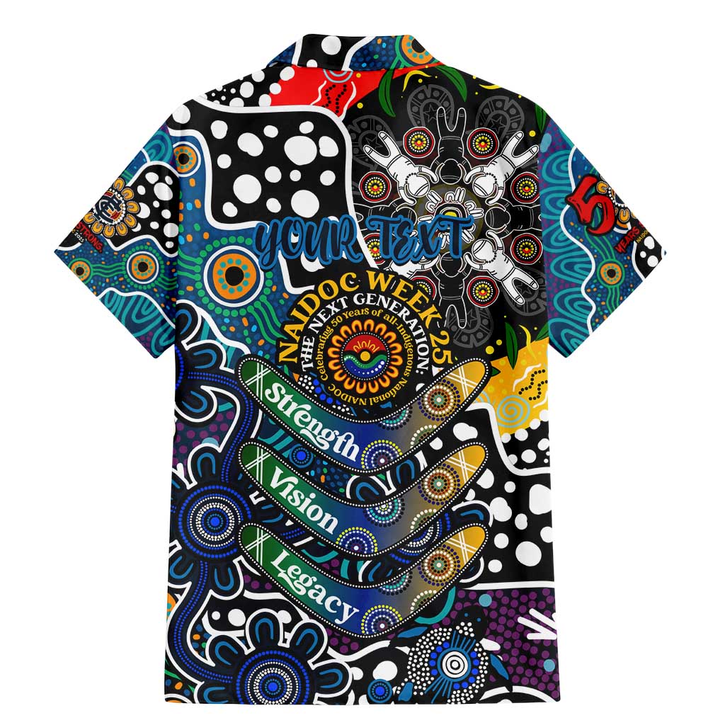 Personalised Blues AFL Celebrating 50 Years of Naidoc Family Matching Mermaid Dress and Hawaiian Shirt NAIDOC Week 2025 Aboriginal
