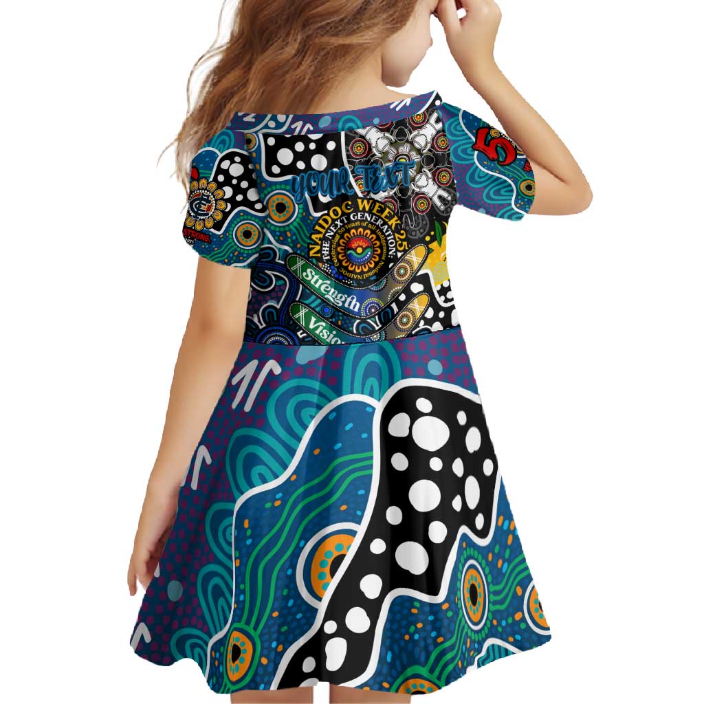 Personalised Blues AFL Celebrating 50 Years of Naidoc Family Matching Off Shoulder Maxi Dress and Hawaiian Shirt NAIDOC Week 2025 Aboriginal