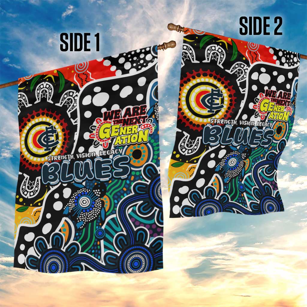 Blues AFL Celebrating 50 Years of Naidoc Garden Flag NAIDOC Week 2025 Aboriginal