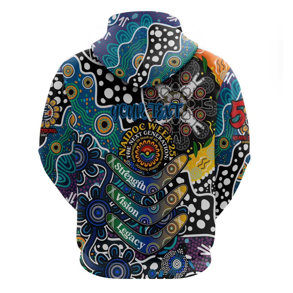 Personalised Blues AFL Celebrating 50 Years of Naidoc Hoodie NAIDOC Week 2025 Aboriginal