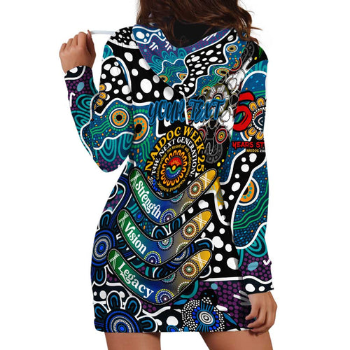 Personalised Blues AFL Celebrating 50 Years of Naidoc Hoodie Dress NAIDOC Week 2025 Aboriginal