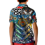 Personalised Blues AFL Celebrating 50 Years of Naidoc Kid Polo Shirt NAIDOC Week 2025 Aboriginal