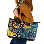 Blues AFL Celebrating 50 Years of Naidoc Leather Tote Bag NAIDOC Week 2025 Aboriginal