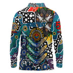 Personalised Blues AFL Celebrating 50 Years of Naidoc Long Sleeve Polo Shirt NAIDOC Week 2025 Aboriginal