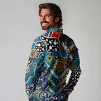 Personalised Blues AFL Celebrating 50 Years of Naidoc Long Sleeve Polo Shirt NAIDOC Week 2025 Aboriginal