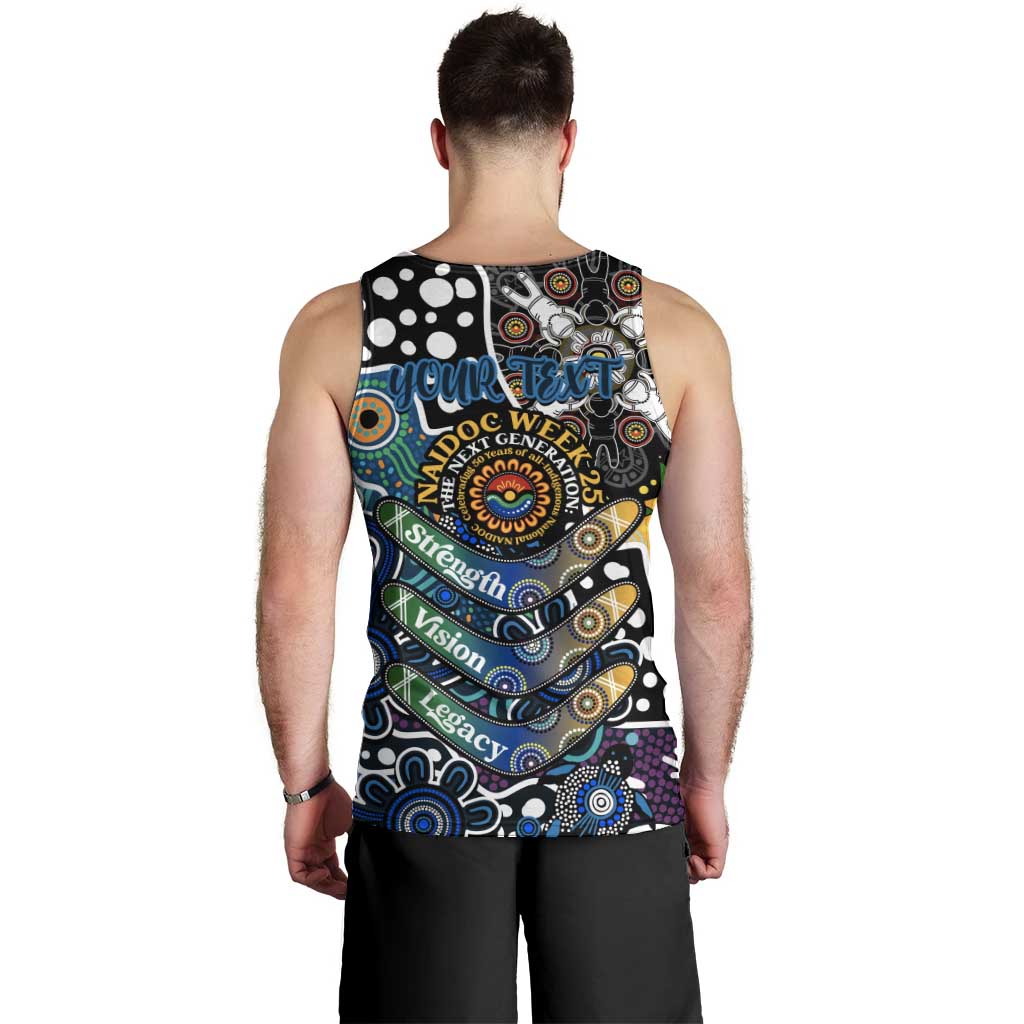 Personalised Blues AFL Celebrating 50 Years of Naidoc Men Tank Top NAIDOC Week 2025 Aboriginal
