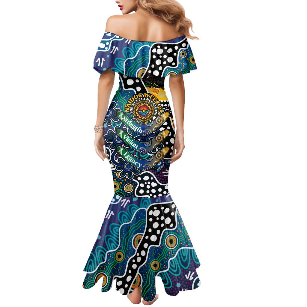 Personalised Blues AFL Celebrating 50 Years of Naidoc Mermaid Dress NAIDOC Week 2025 Aboriginal