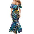 Personalised Blues AFL Celebrating 50 Years of Naidoc Mermaid Dress NAIDOC Week 2025 Aboriginal