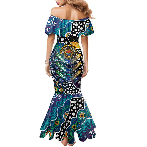 Personalised Blues AFL Celebrating 50 Years of Naidoc Mermaid Dress NAIDOC Week 2025 Aboriginal