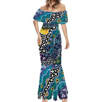Personalised Blues AFL Celebrating 50 Years of Naidoc Mermaid Dress NAIDOC Week 2025 Aboriginal