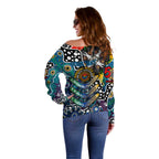 Personalised Blues AFL Celebrating 50 Years of Naidoc Off Shoulder Sweater NAIDOC Week 2025 Aboriginal