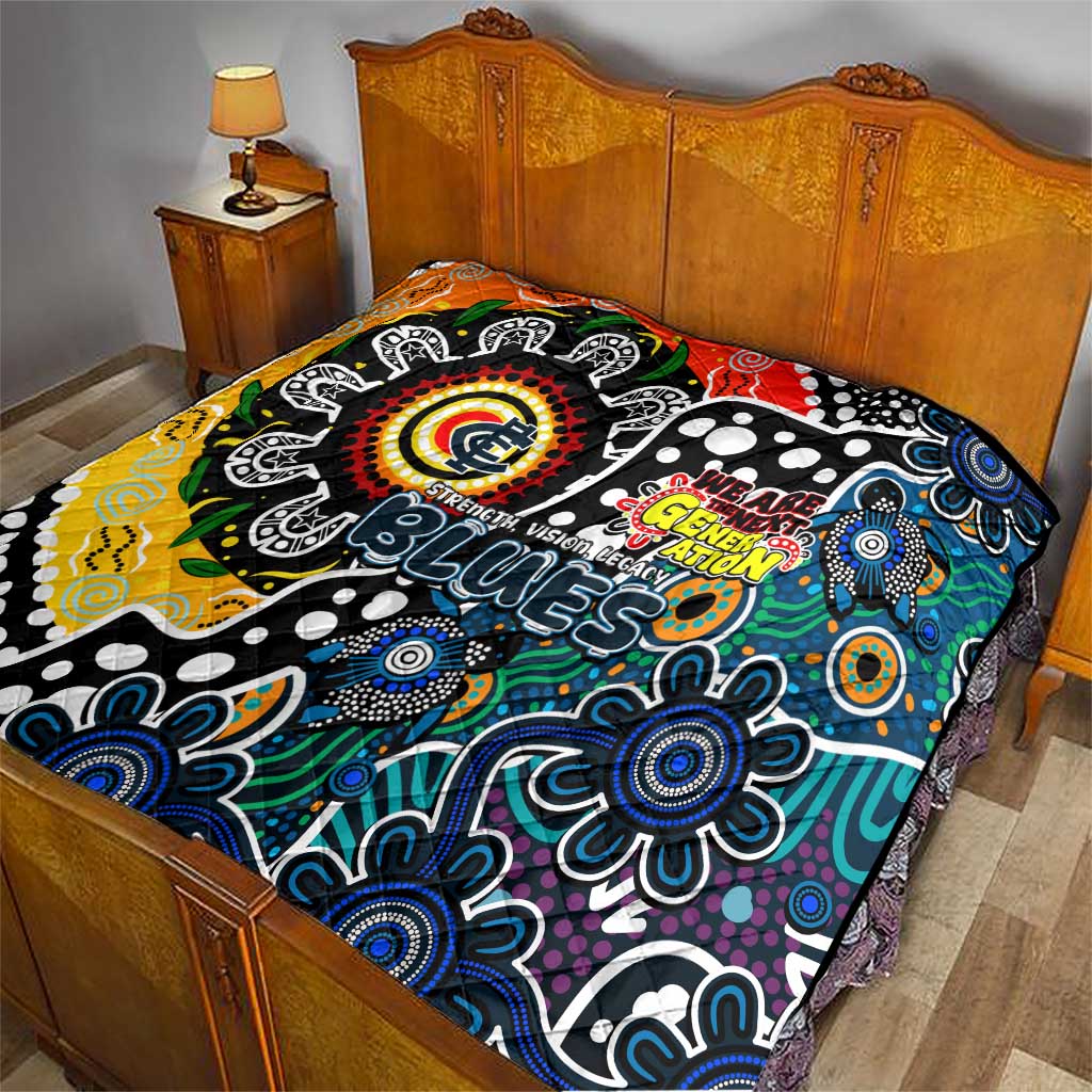 Blues AFL Celebrating 50 Years of Naidoc Quilt NAIDOC Week 2025 Aboriginal