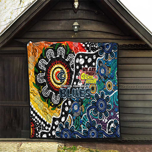Blues AFL Celebrating 50 Years of Naidoc Quilt NAIDOC Week 2025 Aboriginal