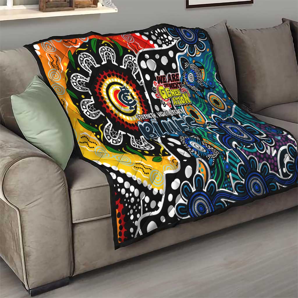 Blues AFL Celebrating 50 Years of Naidoc Quilt NAIDOC Week 2025 Aboriginal